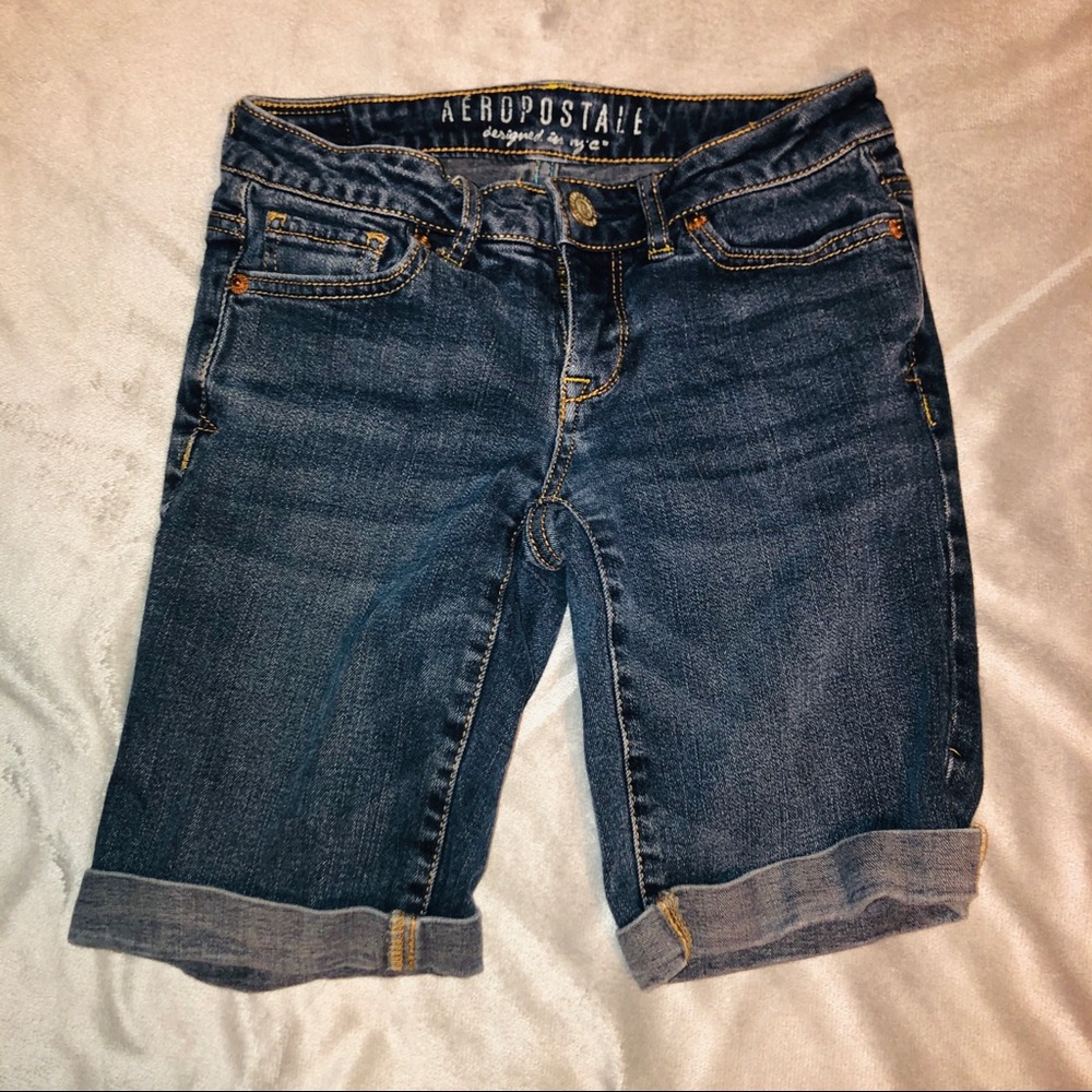 Aeropostale Bermuda Denim Shorts